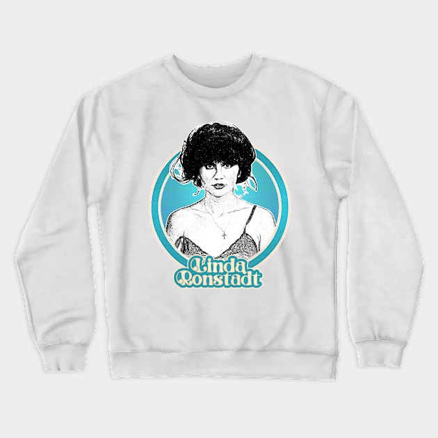 Linda Ronstadt /\/ Original 1970s Style Fan Art Design Crewneck Sweatshirt by DankFutura